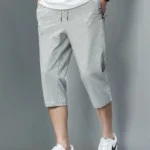 Summer Zip Pockets Sweatshorts Men Sportswear Breathable Cotton Workout Baggy Breeches Short Men Casual Shorts Plus Size 8XL