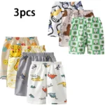 3pcs Pure Cotton Summer Kids Shorts Girl Cartoon Cute Short Baby Casual Pant Children Short Pant Boy Sport Clothing Outwear