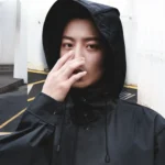 Waterproof Raincoat Man Black Adult Windbreaker Style Raincoat Raincoats for Rain Umbrella Rope Poncho Windproof Hood Biker Coat