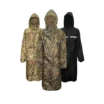 Camouflage Long Raincoat for Men Tactics Camo Waterproof Poncho Woman Coat Against Rain Fishing Hiking Conjoined Cover Clothing