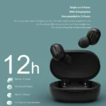Bluetooth Wireless Earphone Power Display Noise Cancelling Stereo Sound Headphones with Mic Ear Buds for Music Playback