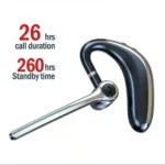 Wireless Headphones Single Ear Bluetooth Earphone With Microphon Noise Cancelling Talking Headset Busines Auriculares Driving