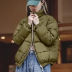 Maden Reversible Down Jacket for Women Winter Thick Warm White Duck Down Coat Unisex Solid Outerwear Thermal Jacket Loose Fit