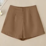 ZANZEA 2025 Summer High Waist Short Pants Leisure Everyday Wear Loose Casual Shorts Solid Wide-Leg Women's Mid-Thigh Trousers
