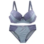 2023 New Sexy Printed Oversized Bra Set For Women Fashion Underwear 34/75 36/80 38/85 40/90 42/95 CDE Cup Lingerie