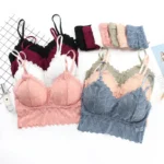 Women's Bra Set Sexy Beauty Back Tops Lace Push-up Bras and Panty Sets Wire Free Lingerie Solid Padded Intimates Underwear