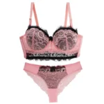 DaiNaFang New Sexy Women Bras Set Push Up Underwear 34/75 36/80 38/85 40/90 42/95 ABCDE Cup Plus Size Lace Lady Lingerie