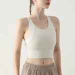 Women's Sports Bra Fitness Bra High Impact Sports Bra Shockproof Push-up Pad Sports Vest Breathable Yoga Underwear Running Vest