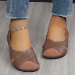 Women's Flats Shoes Loafers Casual Barefoot Moccasin Woman Slip-on Comfortable Spring Elegant Low Heels