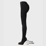 Aneikeh Sexy Stretch Fabric Over The Knee Boots Women Fashion Pantyhos street Thigh High Shoes Party Nightclub Stripper Heels
