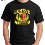 Hot Sell Fashion T-Shirt Geneve Geneva Switzerland Printed T-Shirt – Men’s Casual Short Sleeve Cotton Tee