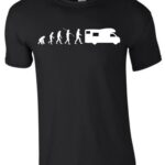 Hot Sell Fashion Caravan Camper Evolution T-Shirt | Wohnmobil Holiday Travel Graphic Short Sleeve Tee