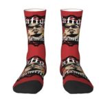 Dellafuente Rapper Crew Socks – Cool 3D Printed Dress Socks for Men & Women